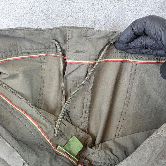 REI Hiking Pants Womens Size 10 Green UPF 50+ Quick Dry Zip Ankle Drawcord Nylon - Picture 12 of 12